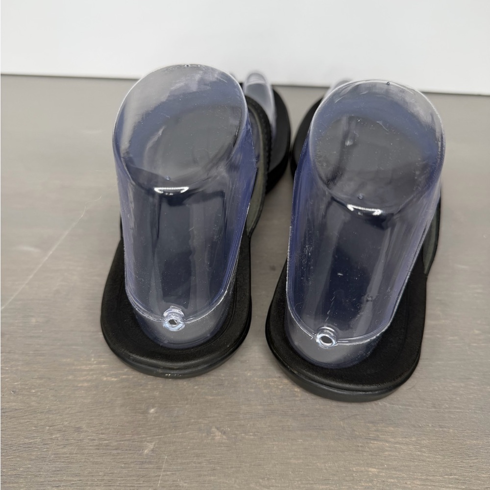 OluKai Sandals Womens Size 5 Black Flip Flops Thong Comfort Beach Casual Wear - Picture 4 of 6